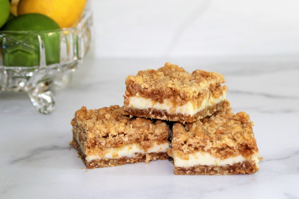 Key Lime Pie Crumble Bars - The Archaeologist Bakes