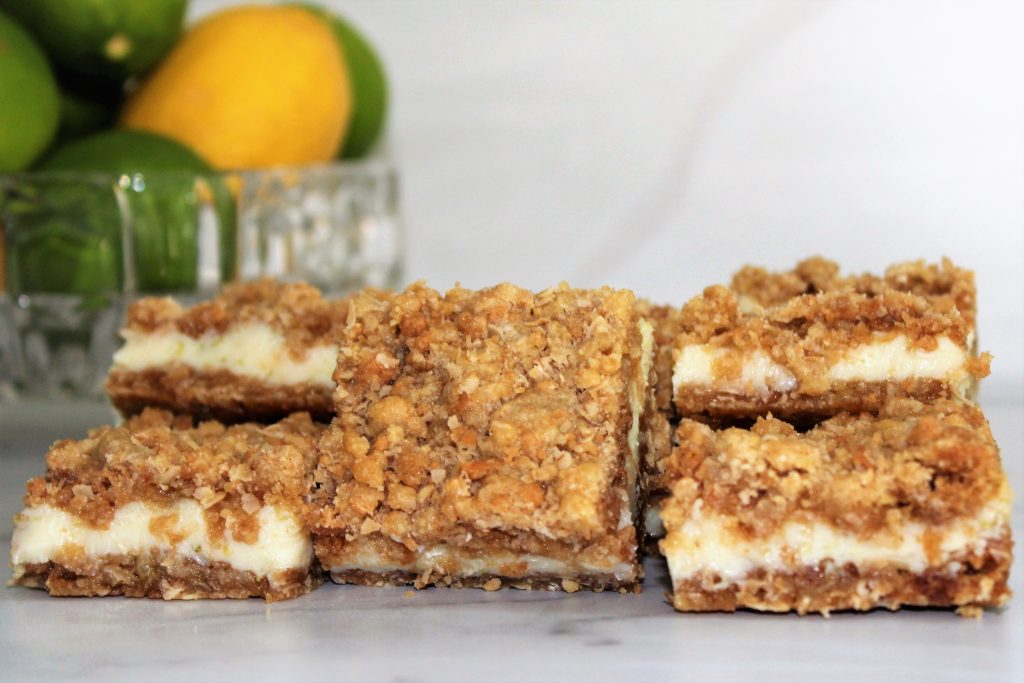 Key Lime Pie Crumble Bars - The Archaeologist Bakes