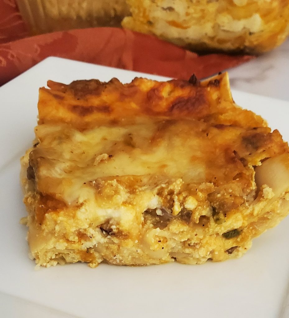 Pumpkin Sausage Lasagna - The Archaeologist Bakes