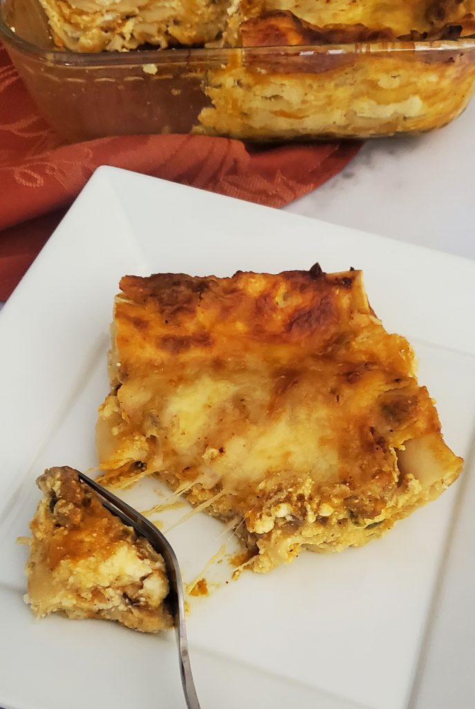 Pumpkin Sausage Lasagna - The Archaeologist Bakes